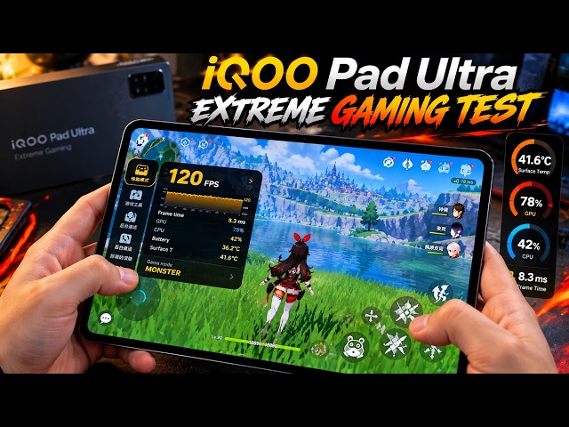 iQOO Pad Ultra Extreme Gaming Test – SD8 Elite Gen6, 165FPS & Performance Review