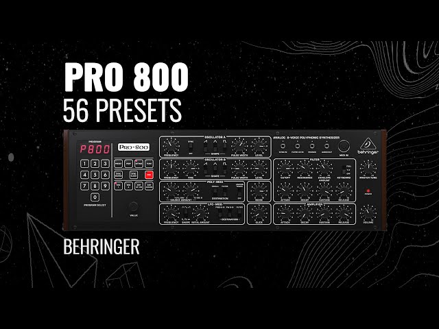 BEHRINGER PRO-800 - 56 Presets