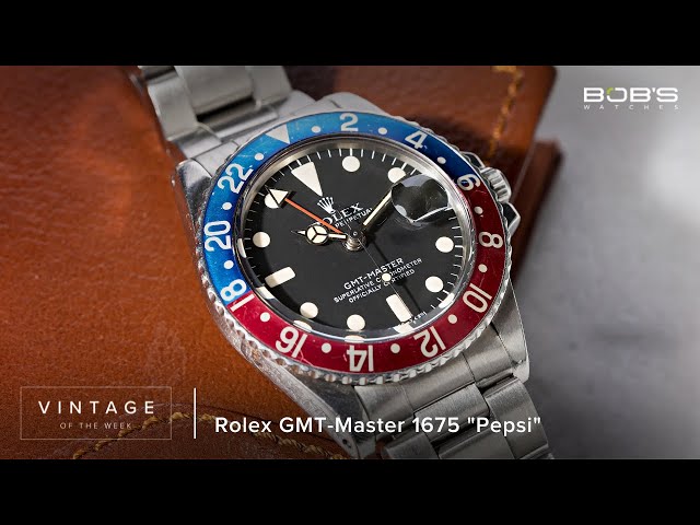 Vintage Rolex GMT Master 1675 - Vintage of the Week Episode 7 | Bob's Watches