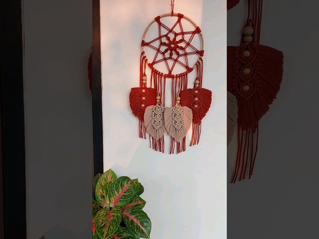 Macrame Leaf Wall Hanging | Macrame Dream Catcher | Homedecor Ideas