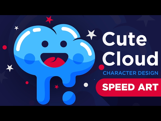 Illustrator speed Art : How To Create A Cute Character Design