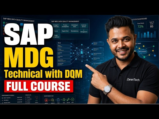 SAP MDG Technical with DQM Full Course | ZaranTech