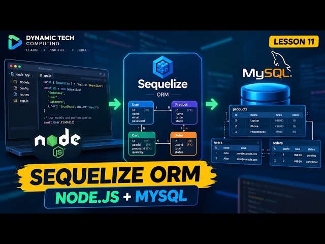 Lesson 11: Sequelize ORM with Node.js & MySQL