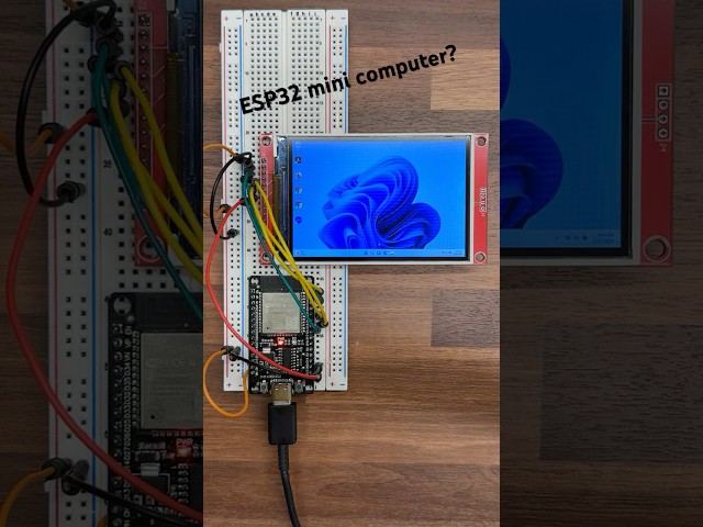 Esp32 mini computer #diy #ideas #arduino #esp32 #viralvideo #innovation #lcd #satisfying #learning