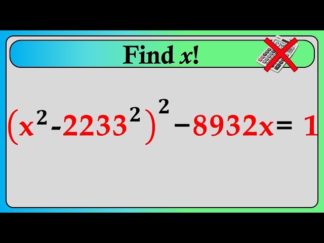 The German Math Olympiad Problem That 99% of Students Get Wrong!