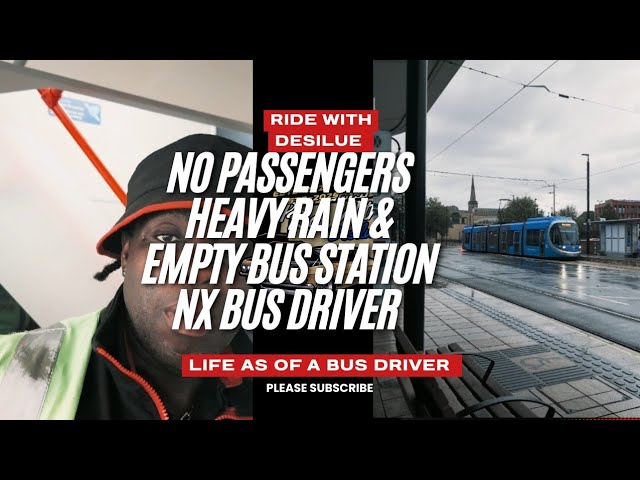 NO PASSENGERS?! 🌧️ Heavy Rain & An Empty Bus Station