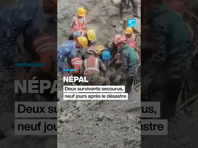 Népal : deux survivants secourus, neuf jours après le désastre • FRANCE 24