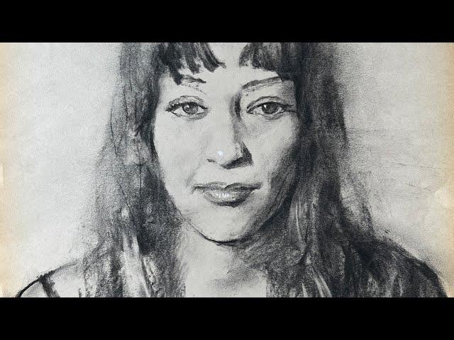 Live portrait drawing in 6 minutes