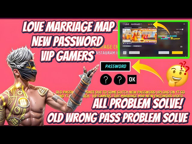 😍 NEW PASSWORD LOVE MARRIAGE 🎀 MAP 🗺️ FREE FIRE | VIP GAMERS #freefire #craftland #lovemarriage 