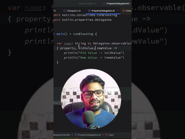 Why var with Delegates.observable{} #kotlincoroutines #coding #androidtutorial #jetpackcompose