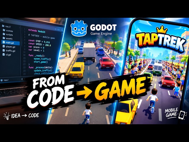 I Built a Crazy Traffic Game in Godot! 🚦🎮 | TAPTREK