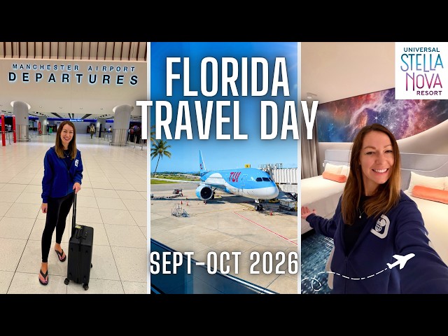 TRAVEL DAY to Orlando, Florida! Manchester to Melbourne with TUI ✈️ BEST Airport Hotel & Stella Nova