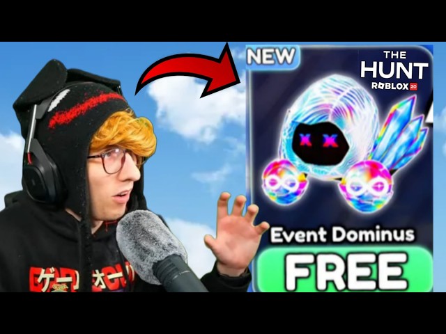 KreekCraft Talks About Getting a FREE Dominus in Roblox The Hunt!