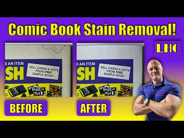 Revealed:  Safe and Effective Comic Book Stain Removal!