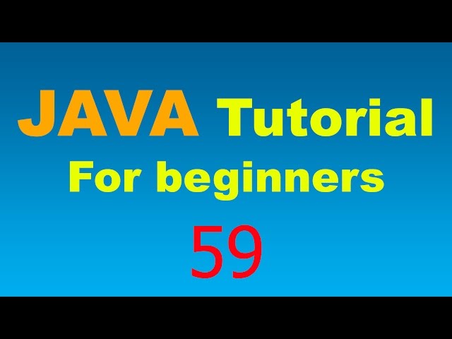 Java Tutorial for Beginners - 59 - Finally block