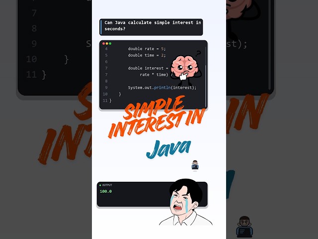 Simple Interest in Java