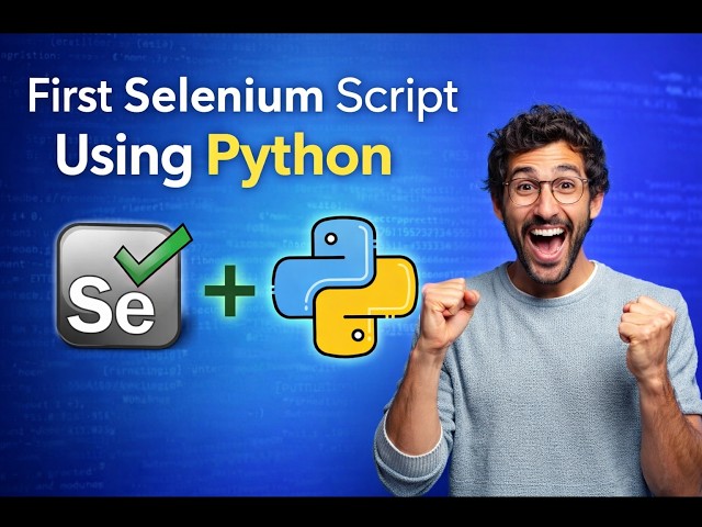 Selenium 4 with Python – First Automation Script for Beginners #selenium #python #automationtesting