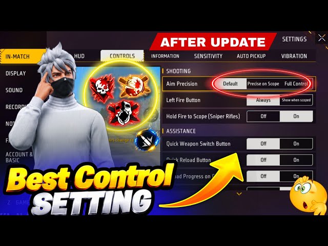 Free Fire Control Settings Full Details | Free Fire New Setting