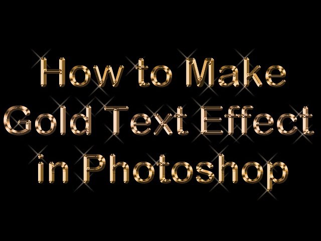 !! How to make gold text Effect in Photoshop !! Creating a Gold Text Effect in Photoshop !!