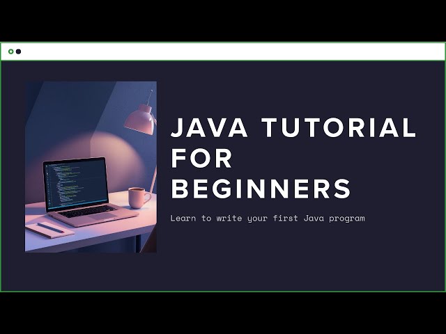 Java Tutorial for Beginners | Class : 01 : Write Your First Java Program
