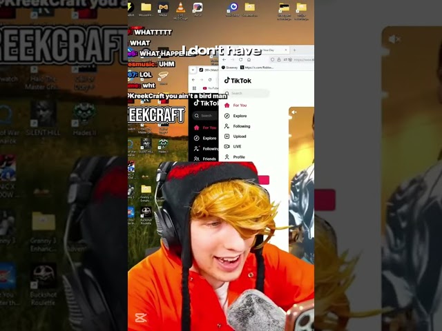 Kreekcraft's scream #roblox #funny #kreekcraft #memes #scream