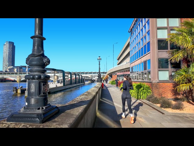 London Spring Walk 2026 | St Paul’s Cathedral to Piccadilly Circus via Thames Path | 4K HDR ASMR
