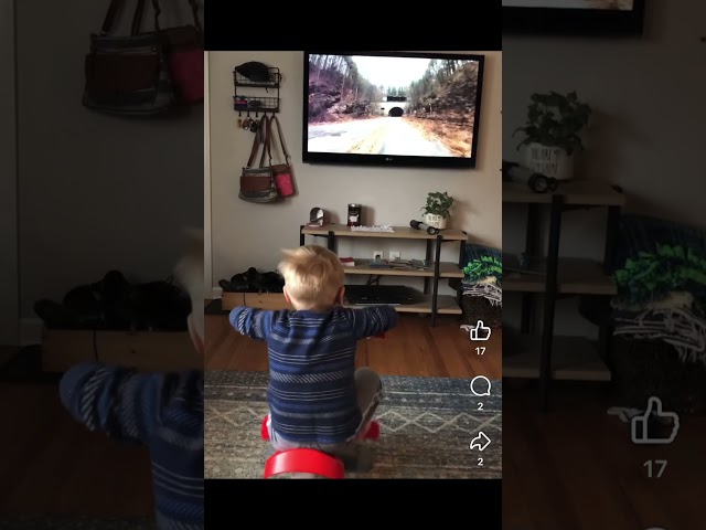 Trying Treadmill TV on the kids