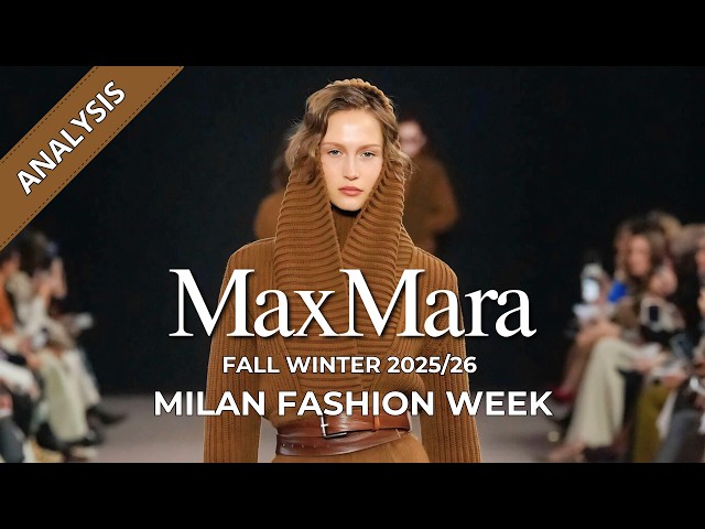 Max Mara Fall Winter 2025/26 Fashion Show Analysis | Milan Fashion Week