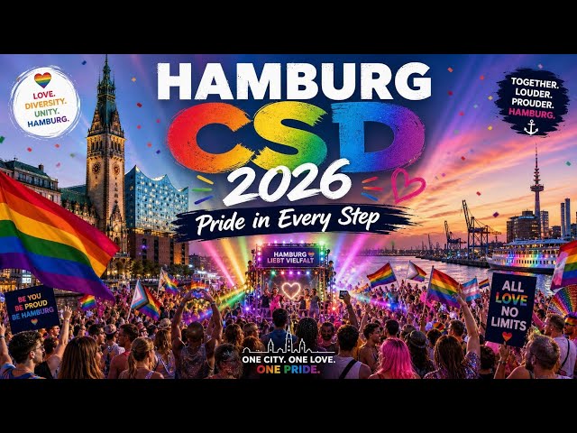 🏳️‍🌈HAMBURG CSD 2026 🌈 | PRIDE, LOVE & FREEDOM | Christopher Street Day in Hamburg