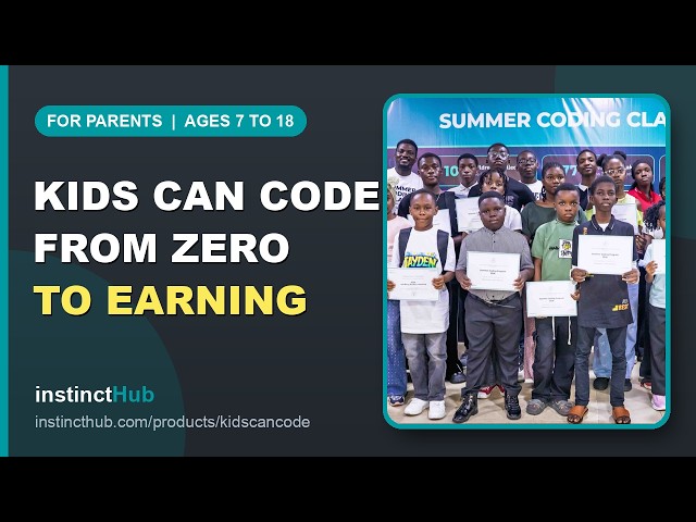 Kids Can Code: How the Programme Works | From Zero to Earning (Ages 7-18)