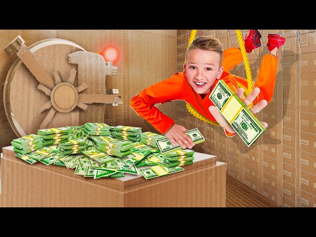 ULTIMATE CARDBOARD CHALLENGES! 24 Hours in Giant Cardboard World!