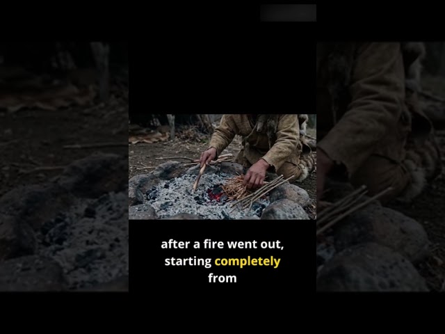 What If Your Fire Went Out in Prehistory?  #humanevolution #space #prehistory