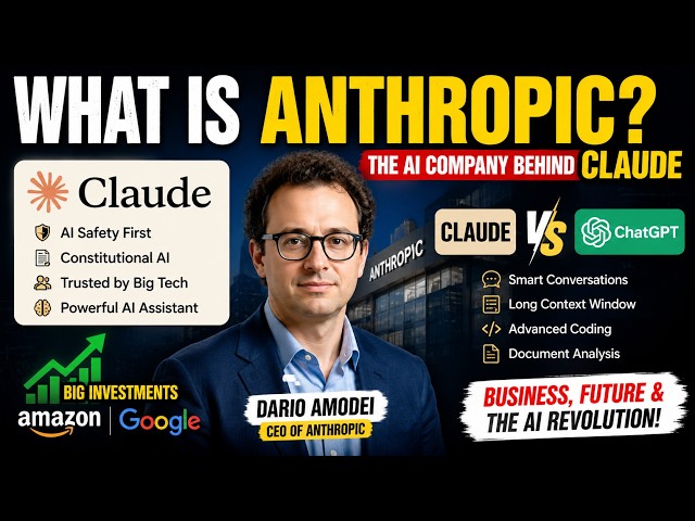 Anthropic & Claude AI Explained 🤖 | The Company Challenging ChatGPT Future of AI