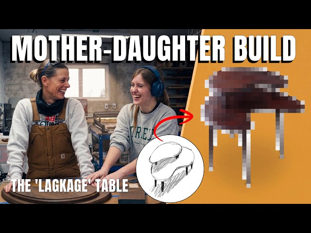 Mother-Daughter Mid-Century Side Table Build (Roasted Ash)