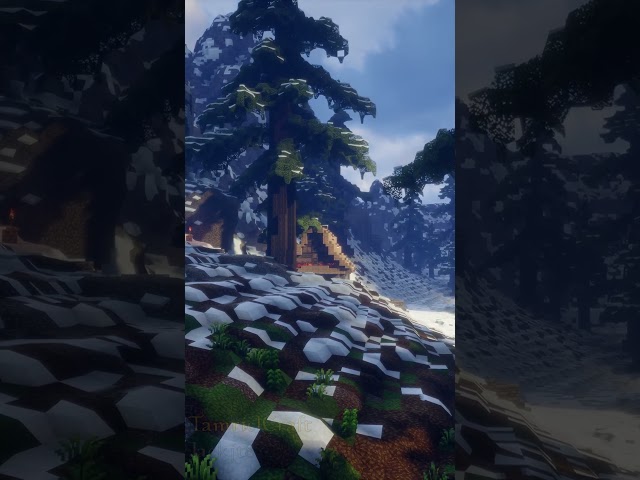 The Abandoned Lodge in Minecraft - Tamrielcraft build showcase #shorts