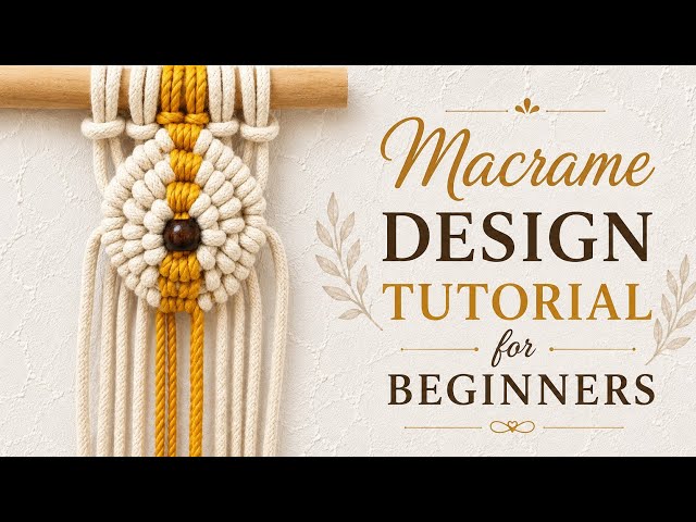 Macrame Design Tutorial | Macrame Design | Macrame Design for Beginners Class 447 | Macrame Designs