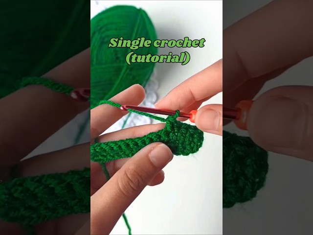 Single crochet (tutorial for beginners) #crochet