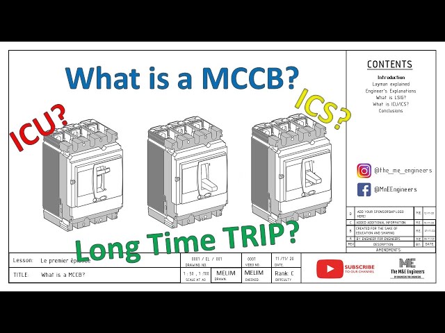 Episode 1 - What is a MCCB Moulded Case Circuit Breaker, LSIG, ICS, ICU? Explained by a M&E Engineer