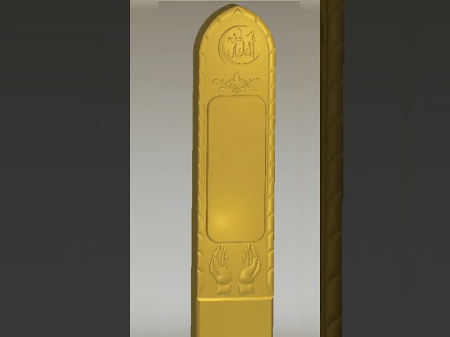 TOMBSTONE-492 CNC Marble & Granite Tombstone Model | 3D Relief Design