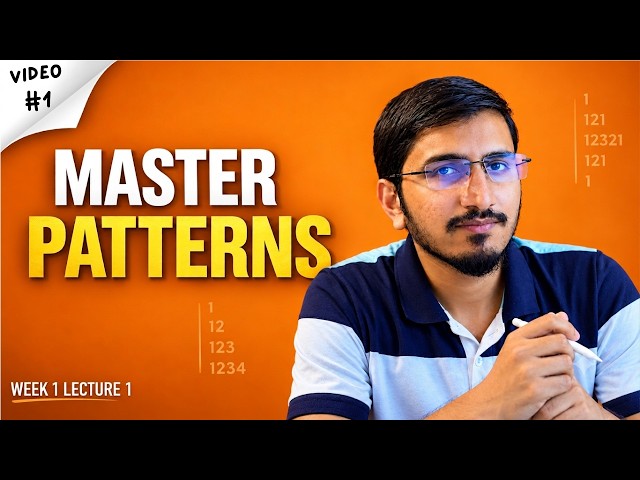 Master code execution flow with pattern problems | Lecture 1 - Week 1