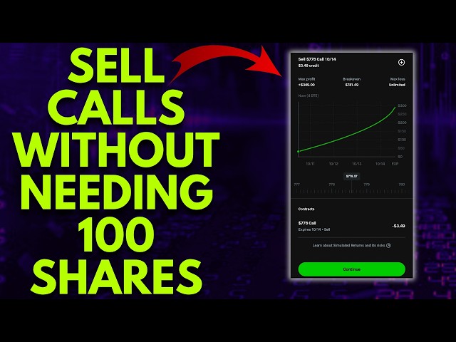 TRICK TO SELL SELLING COVERED CALLS WITHOUT OWNING THE STOCK | TRADING OPTIONS
