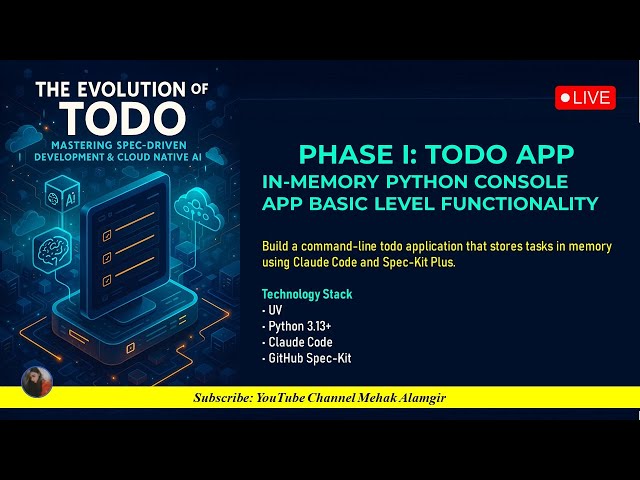 Build a Python Todo Application CLI Project with AI-Driven Development Tutorial