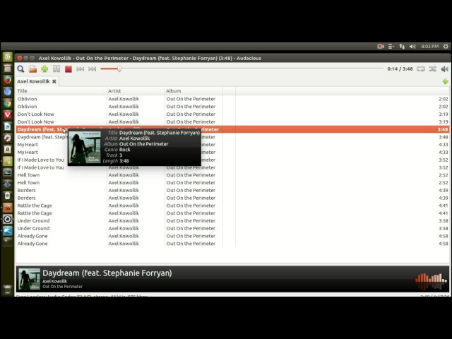Linux Player Audacious- Nice