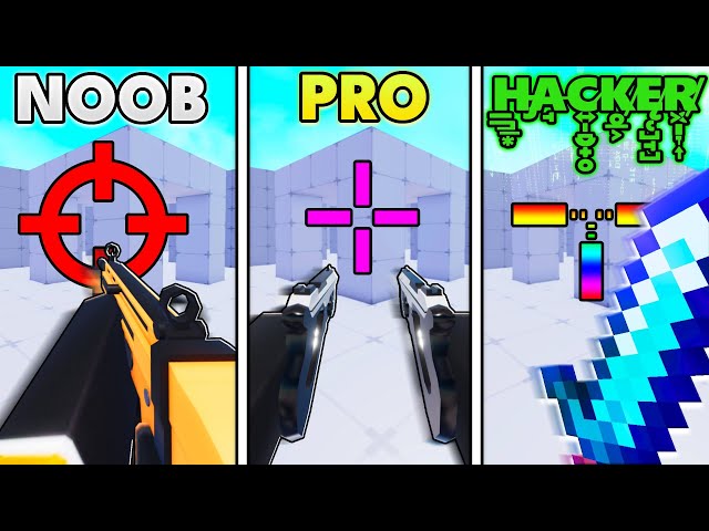 NOOB vs PRO vs HACKER Crosshairs in Roblox Rivals!