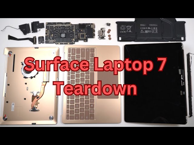 Microsoft Surface Laptop 7 2024 Full Disassembly