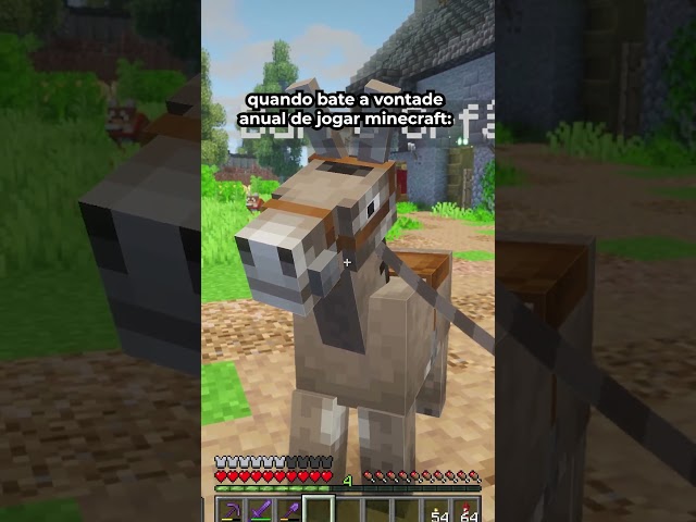 A vontade anual de jogar minecraft batendo na porta:  #lokolow #gaming #minecraft