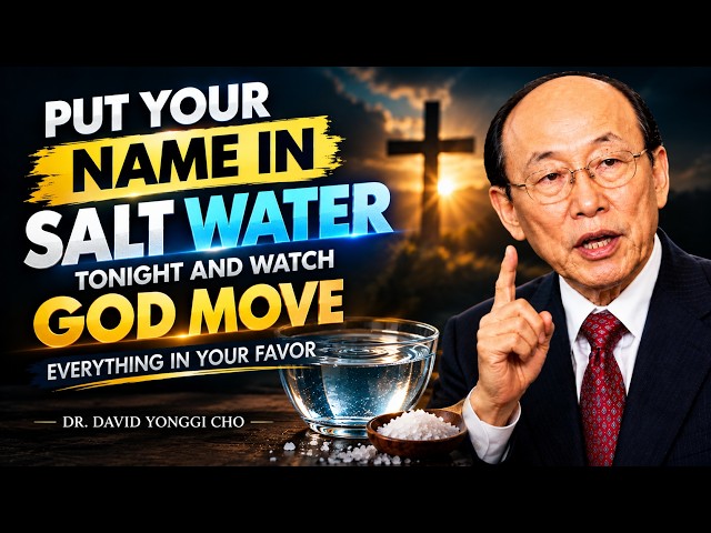 Put your name in salt water tonight and watch God move everything in your favor | Dr David Yongg