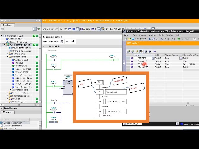 SFC Part2 - Sequential Program with Ladder Diagram