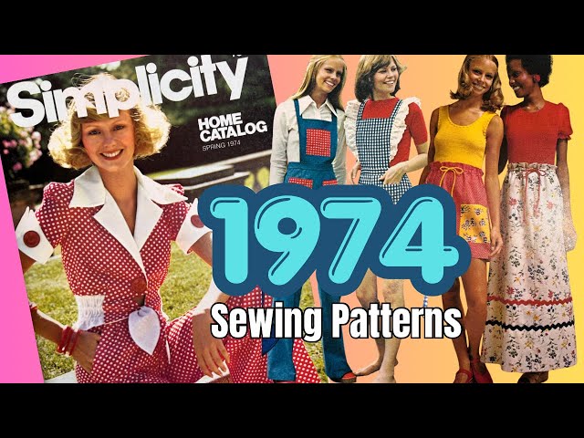 Vintage Sewing Pattern Catalog Flip-Through 👀 Simplicity Spring 1974 fashions  