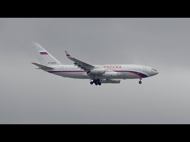 President Putin arrives in Anchorage with a fighter jet escort for his summit with Trump